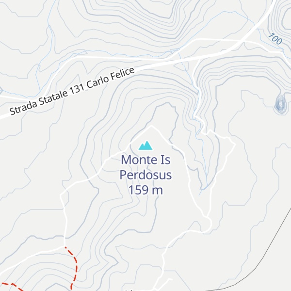 Map of Monte Is Perdosus