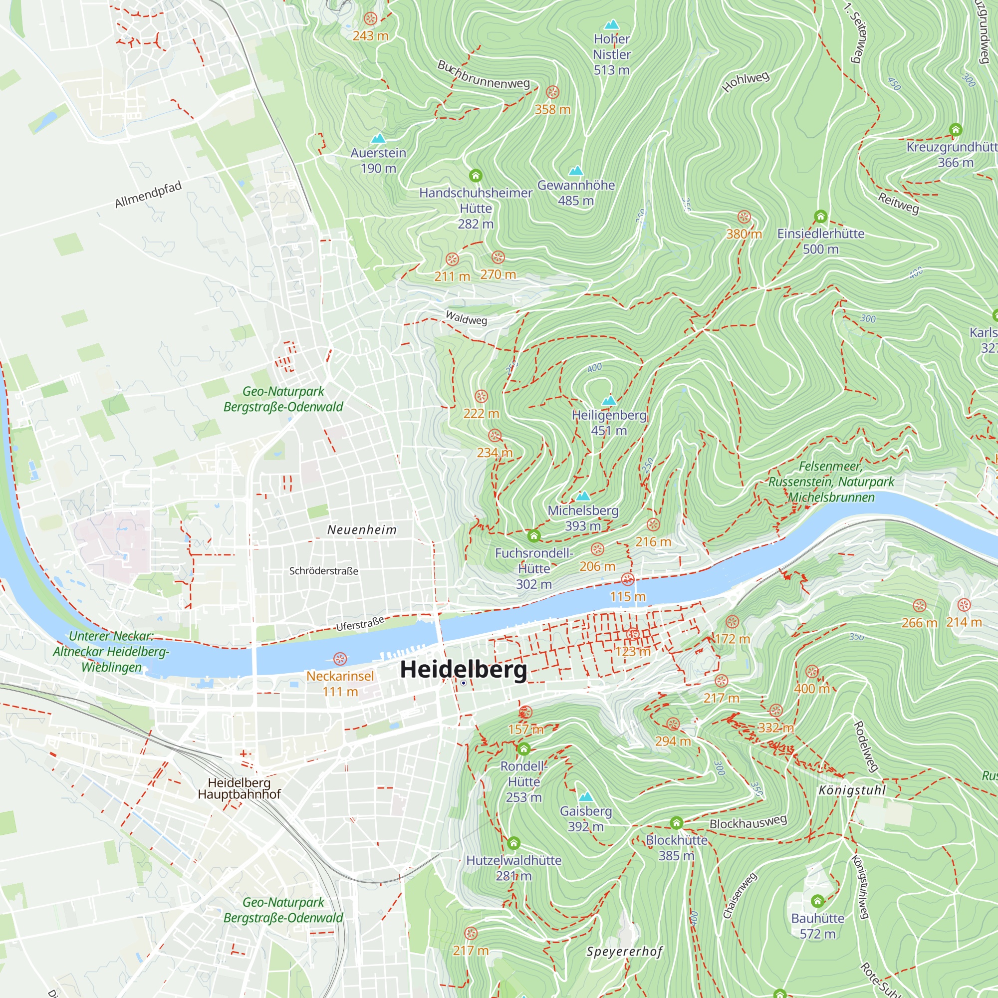 Mönchberg-Hütte map