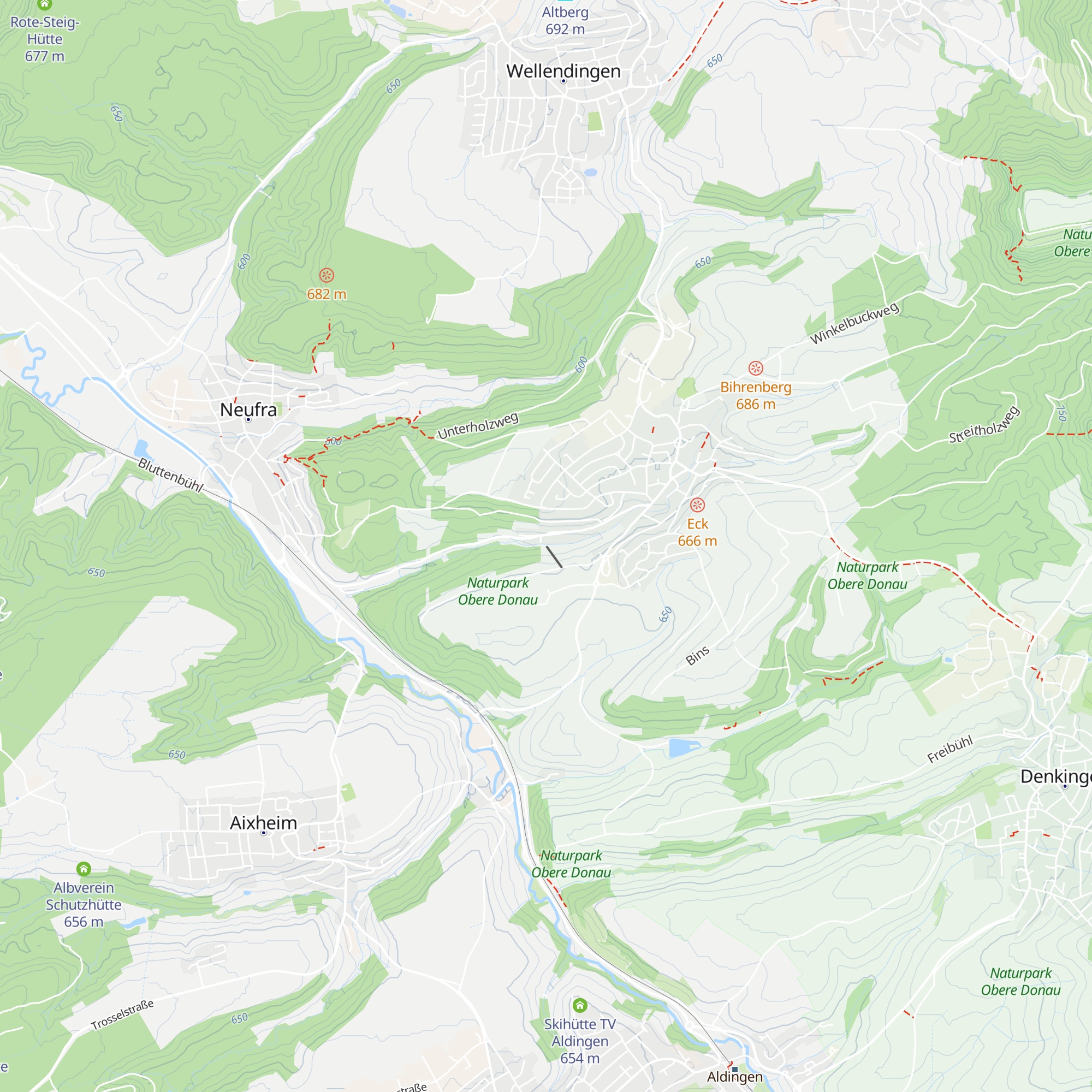 Skihütte map