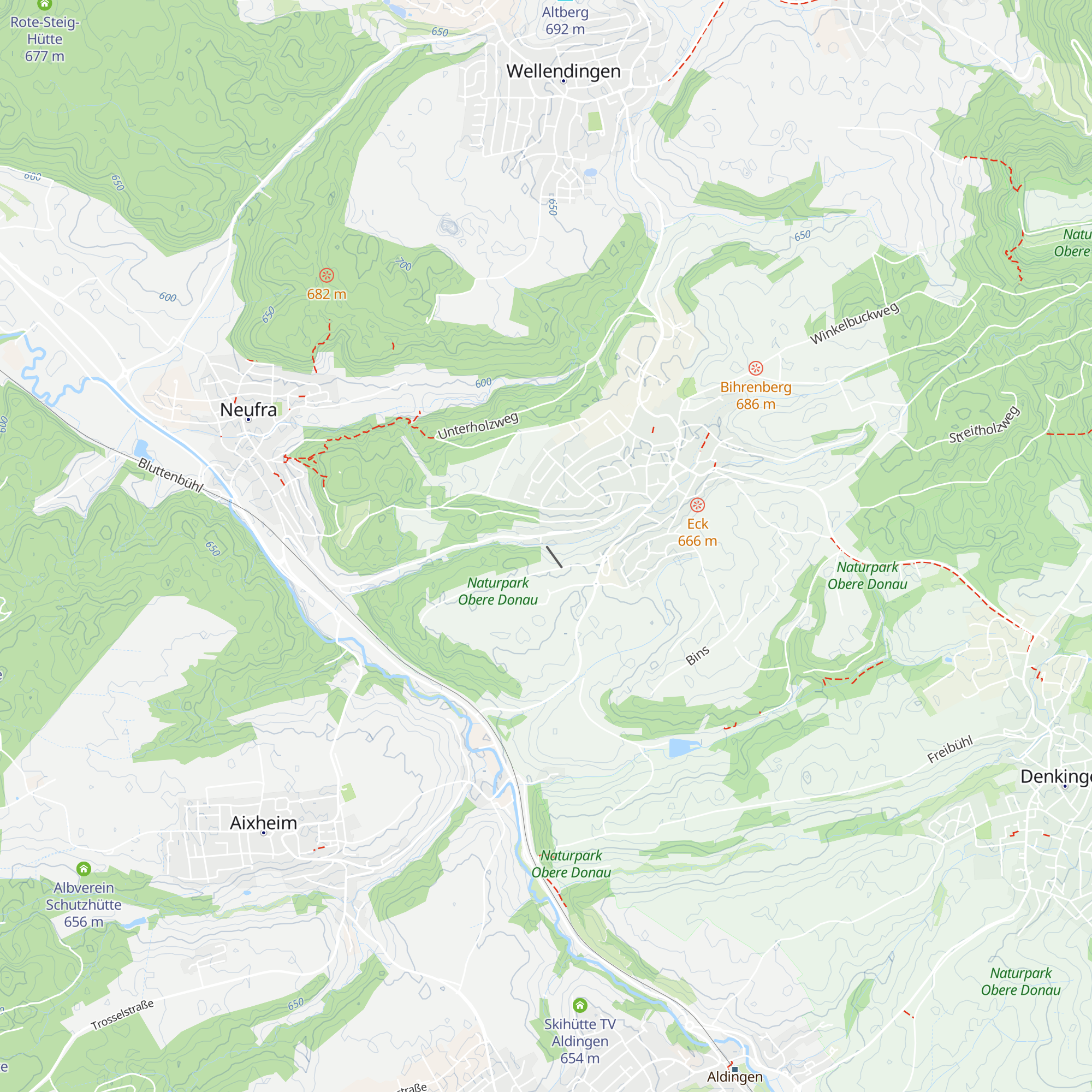 Skihütte map