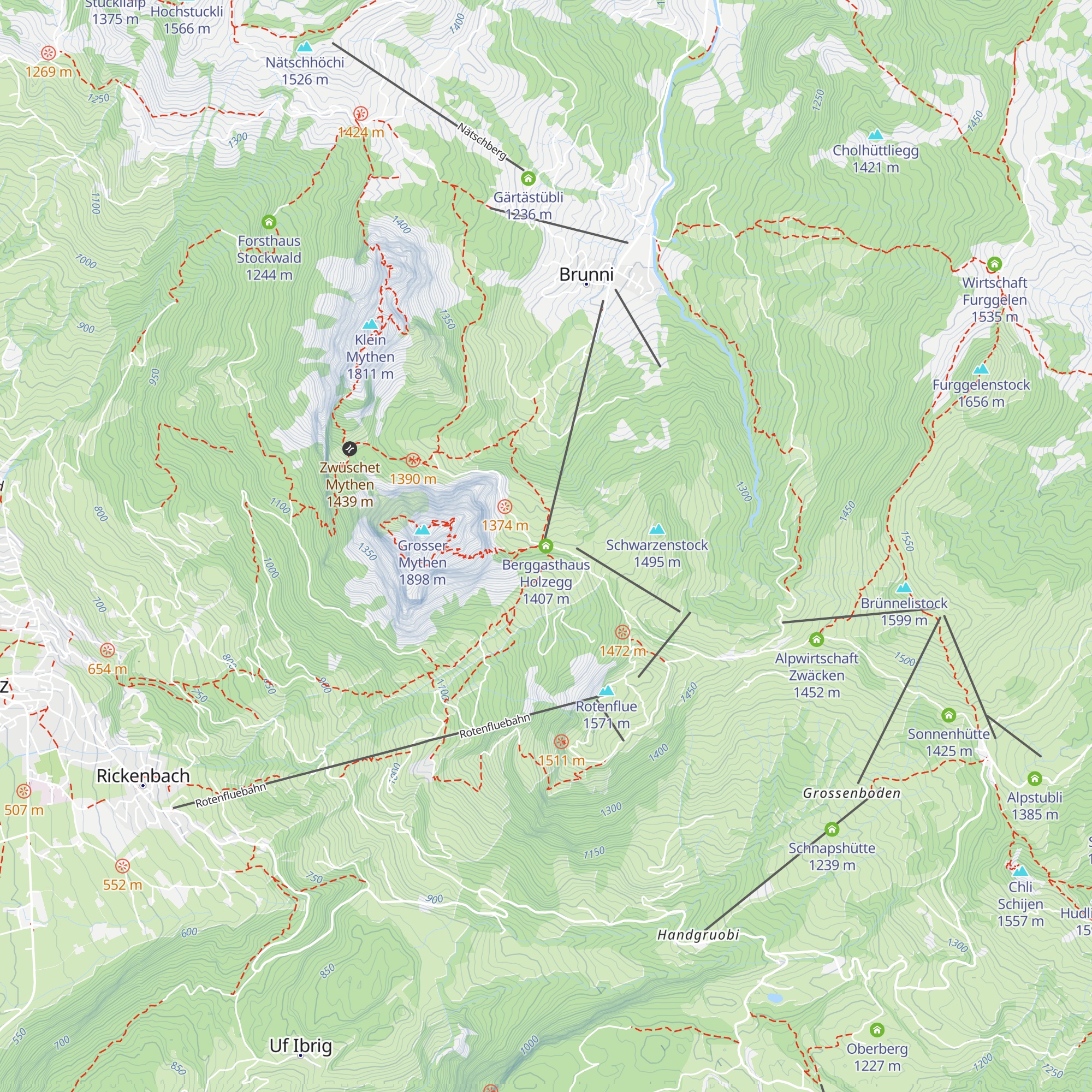 Berggasthaus Holzegg map