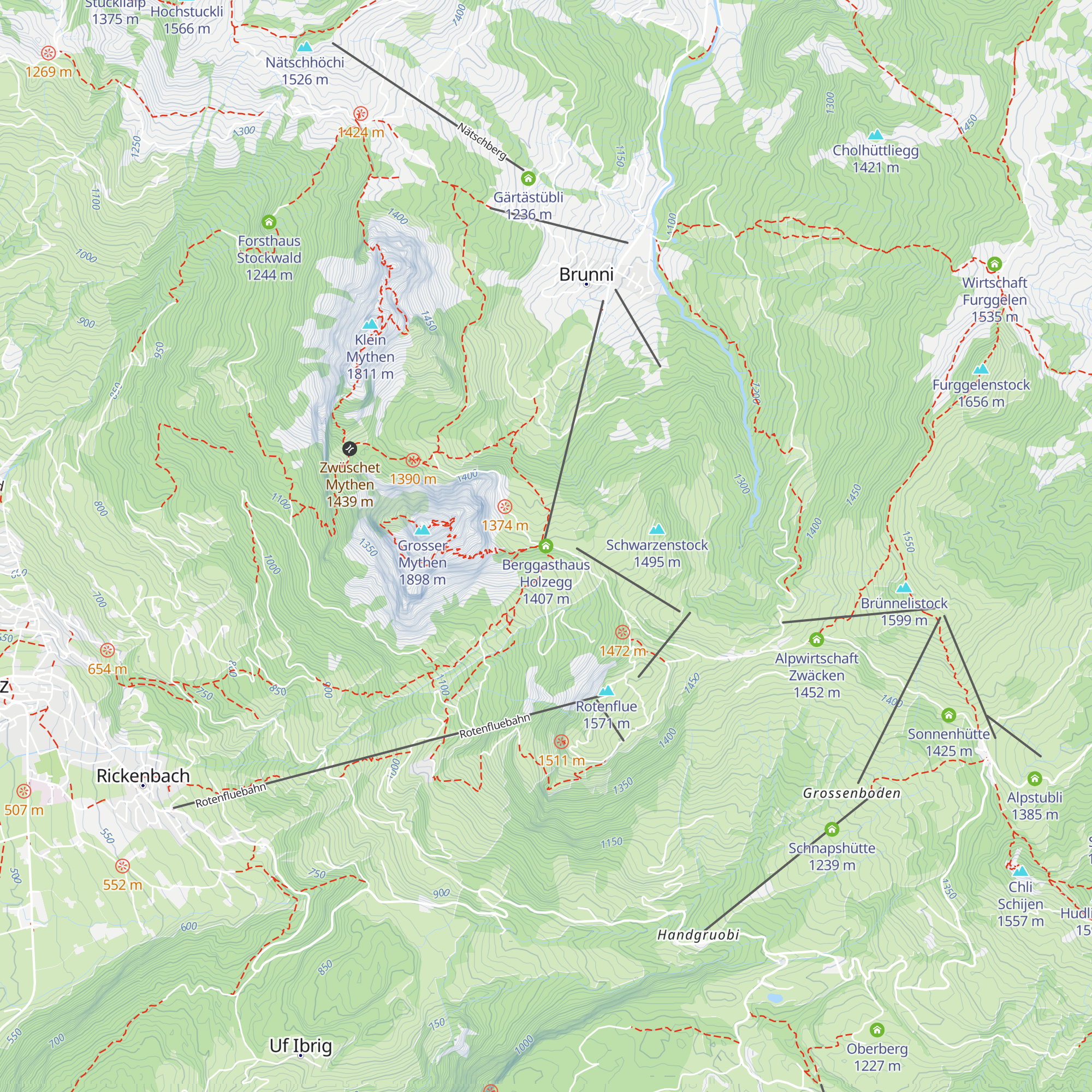 Berggasthaus Holzegg map