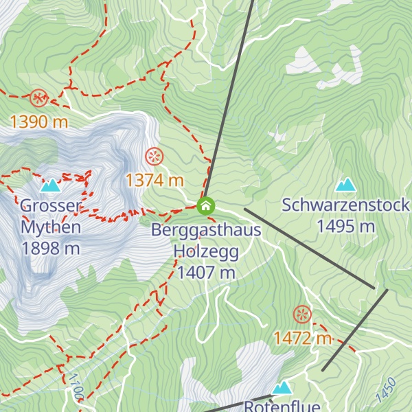 Map of Berggasthaus Holzegg