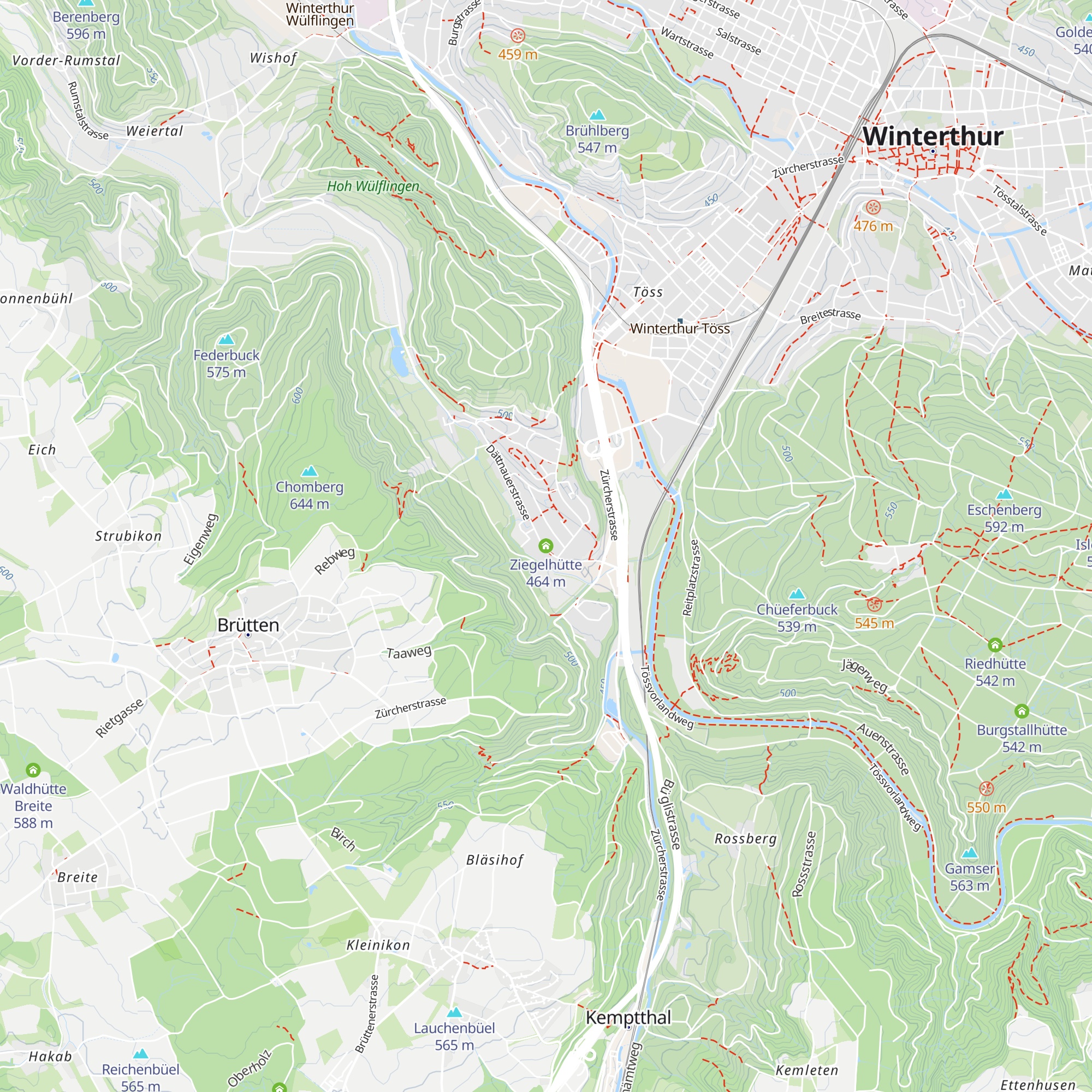 Ziegelhütte map
