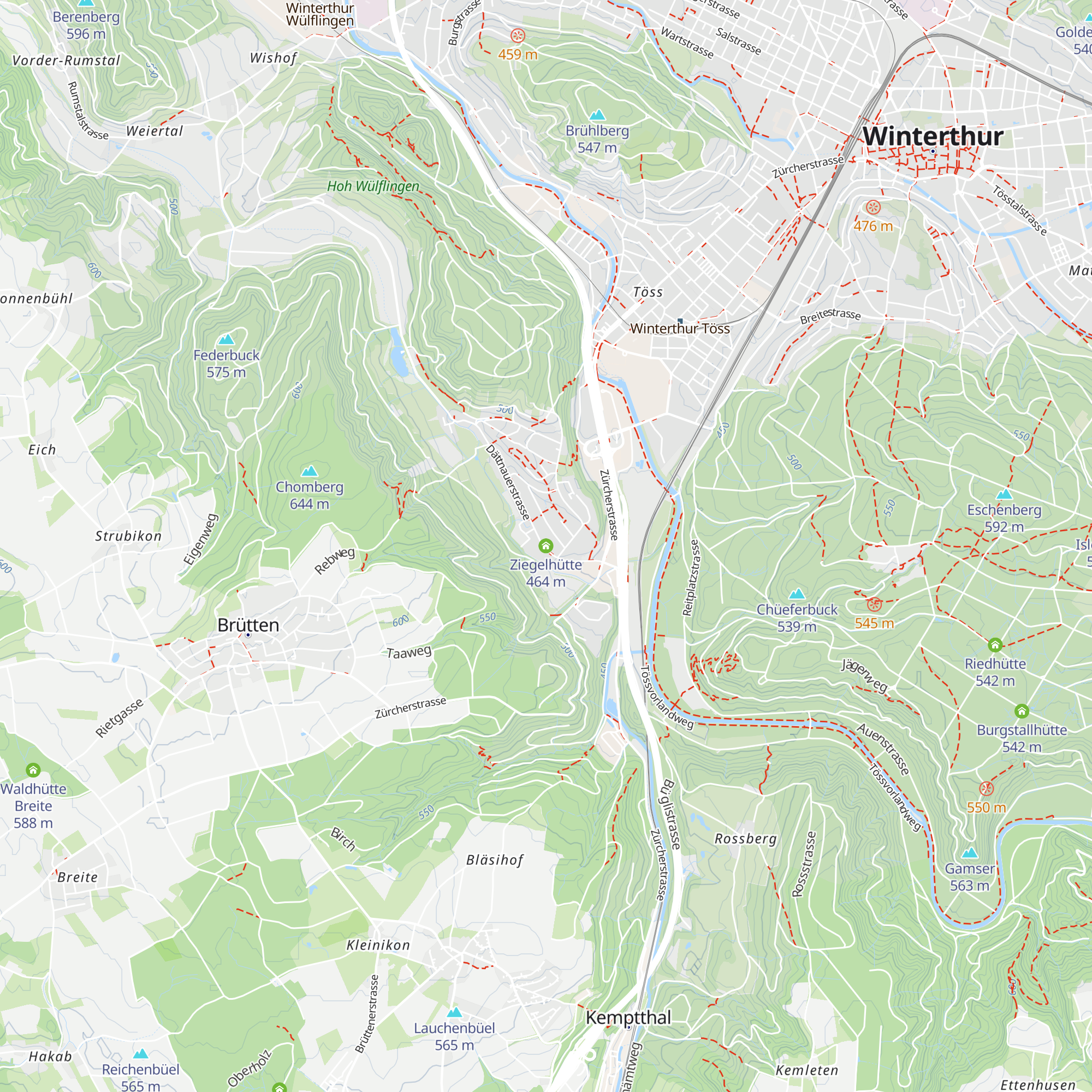 Ziegelhütte map