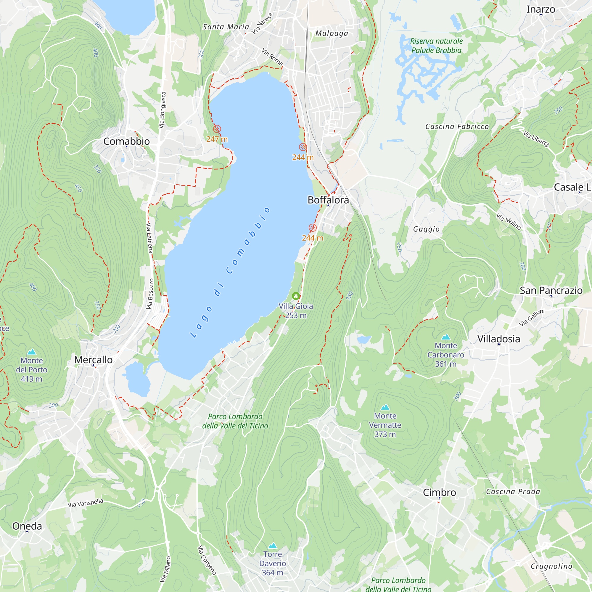 Villa Gioia map