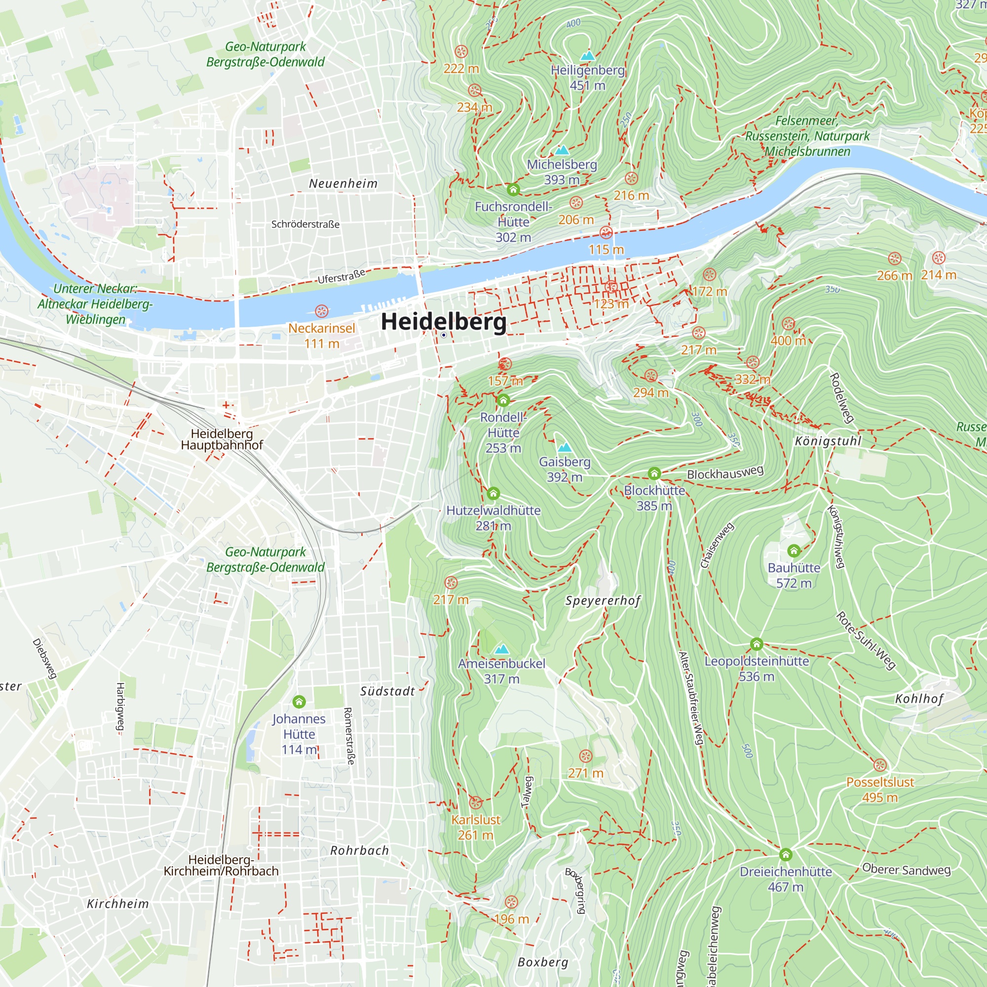 Hutzelwaldhütte map