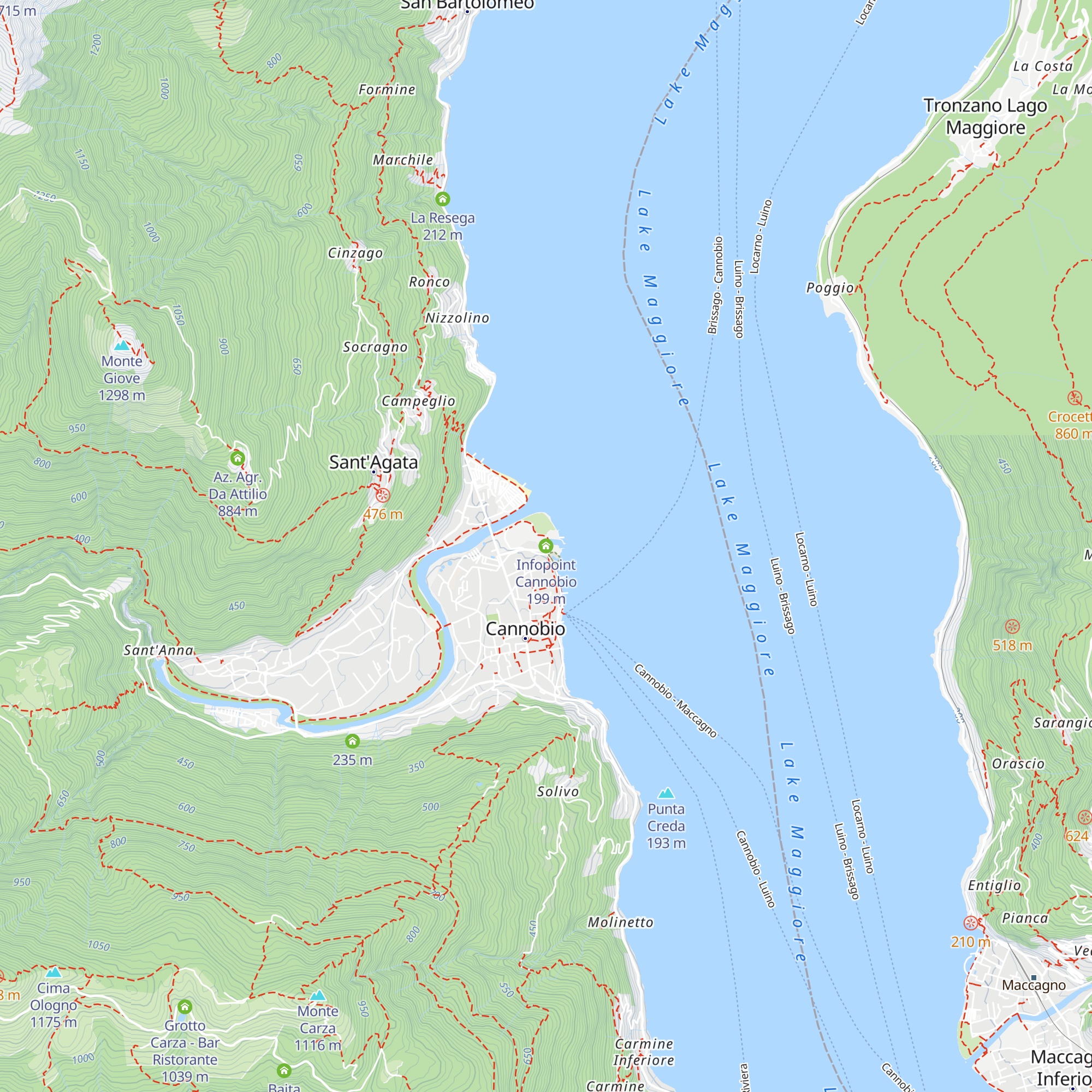 Infopoint Cannobio map