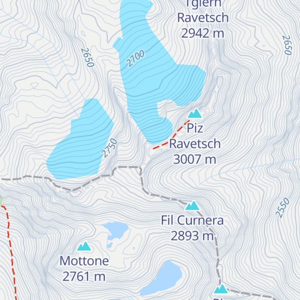 Map of Piz Borel