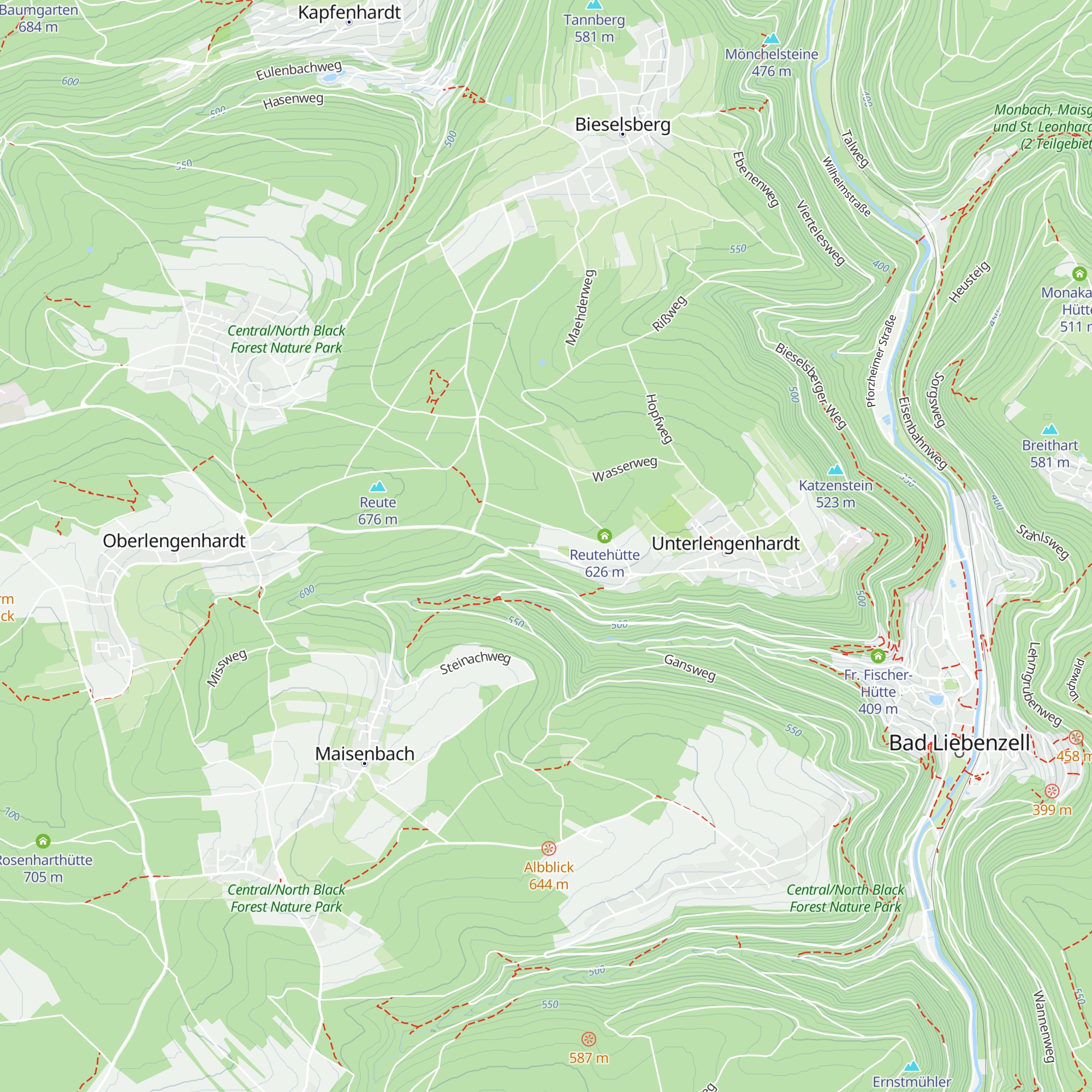 Hopfhütte map