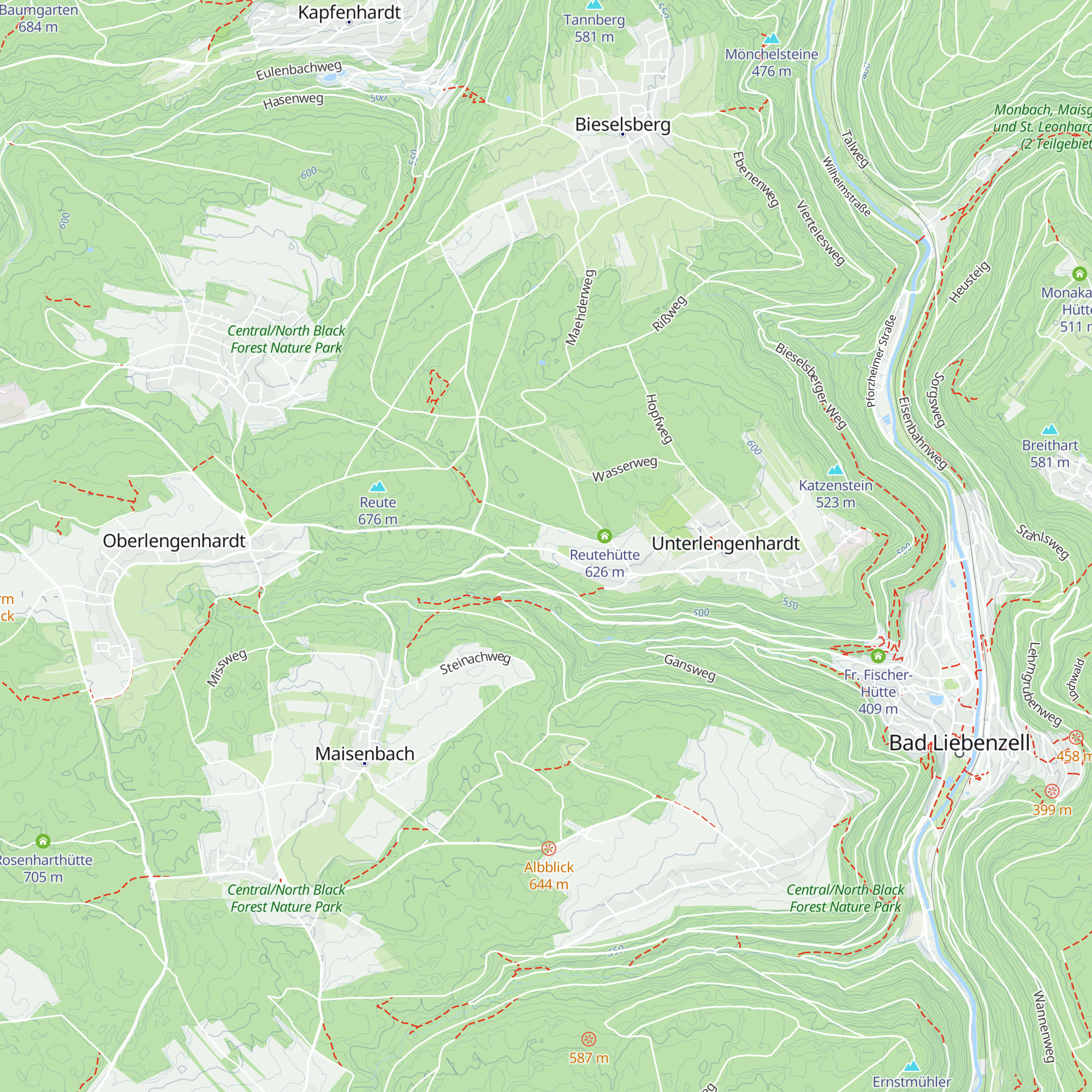 Hopfhütte map