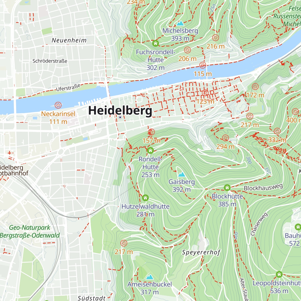 Rondell-Hütte map