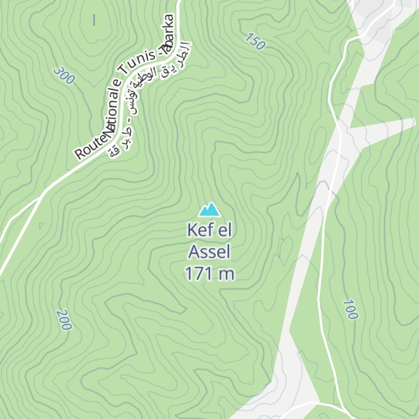 Map of Kef el Assel