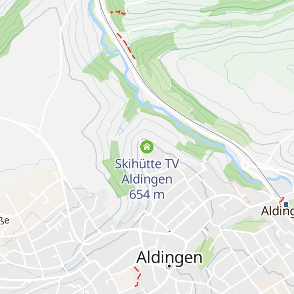 Map of Skihütte TV Aldingen