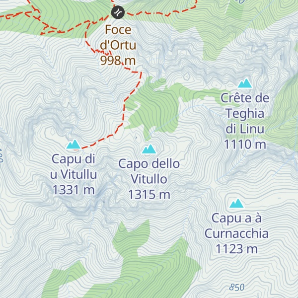 Map of Capo dello Vitullo