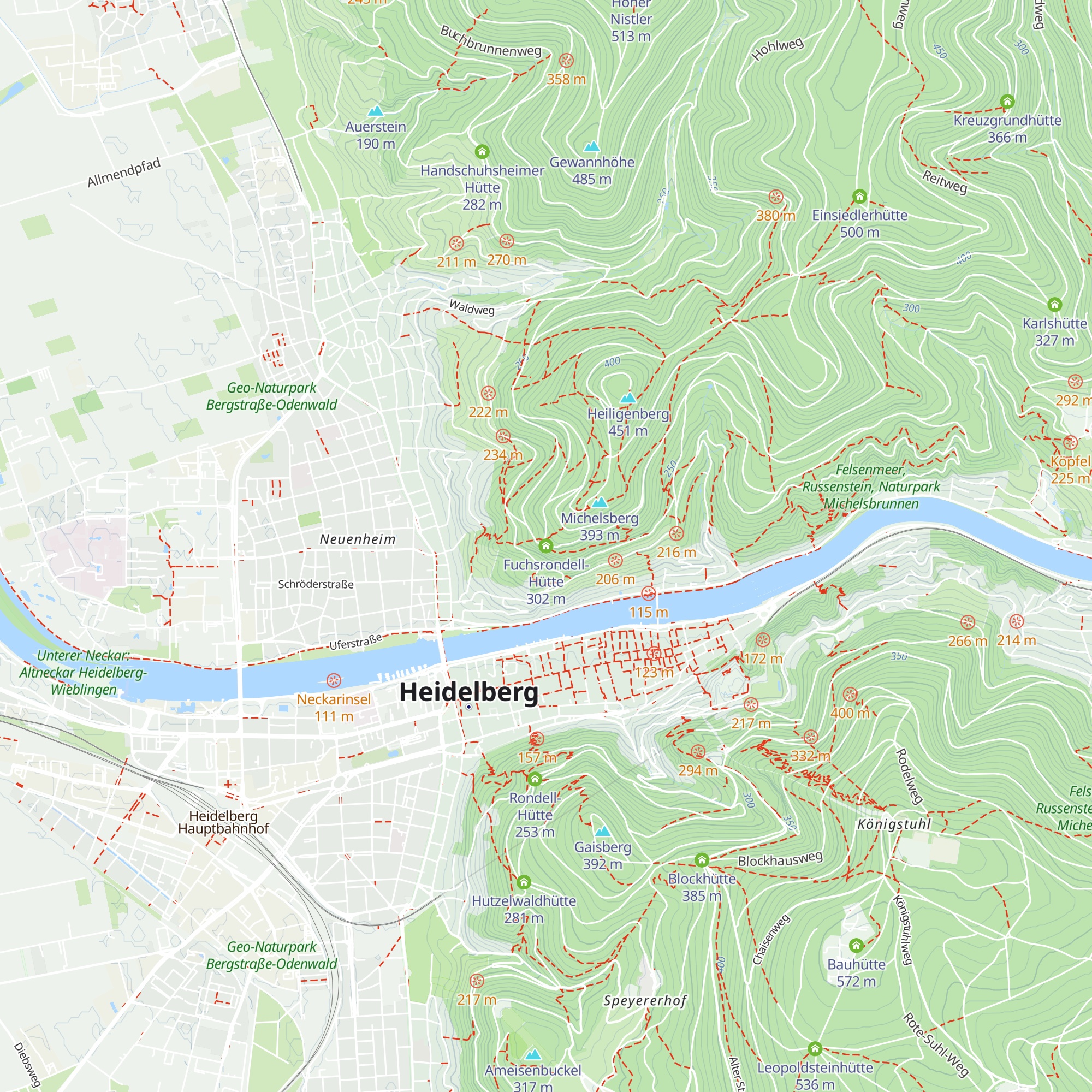 Fuchsrondell-Hütte map