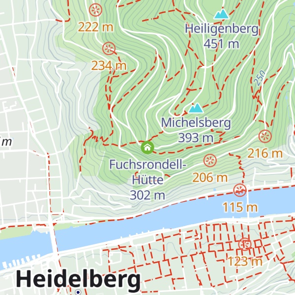 Map of Fuchsrondell-Hütte