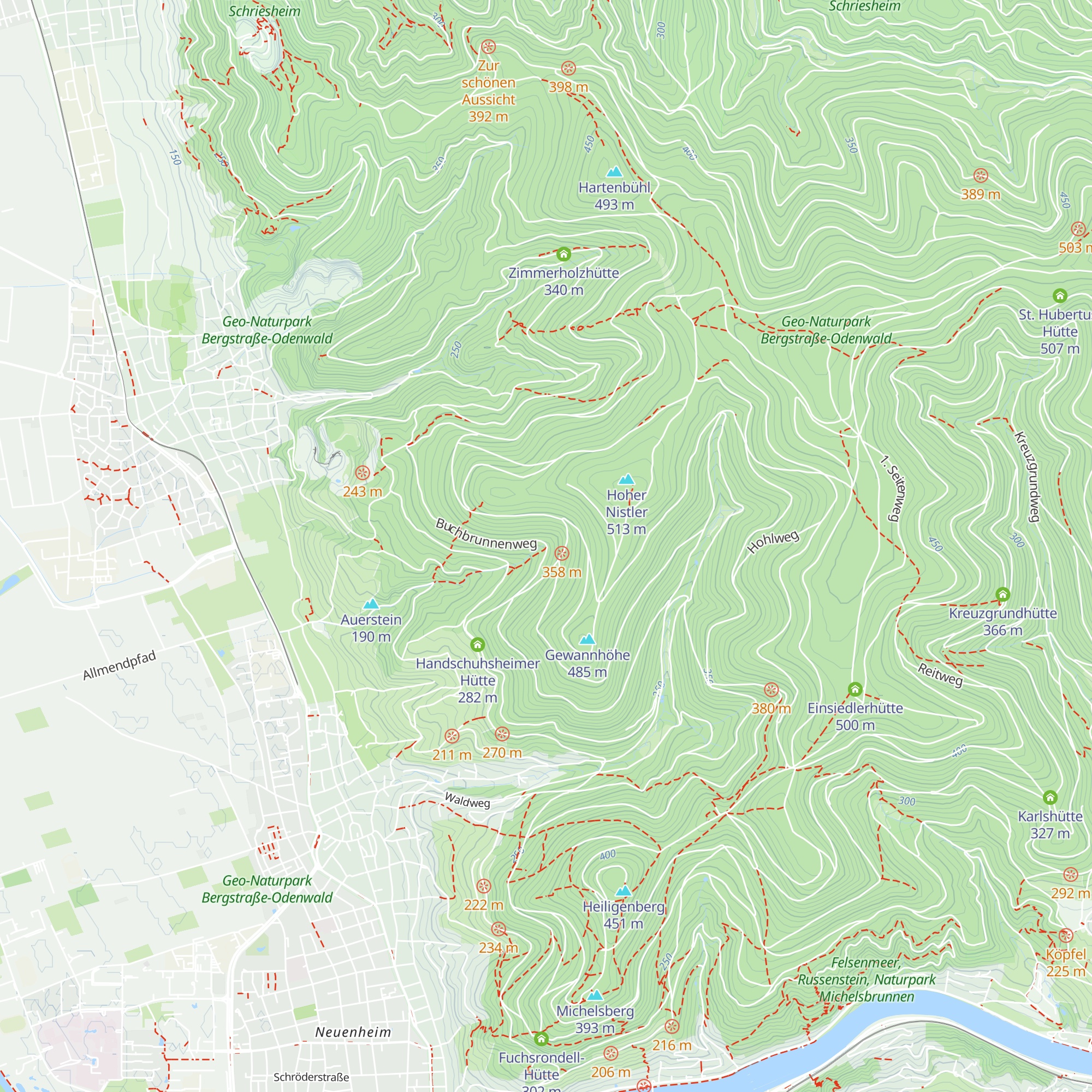 Hellenbach-Hütte map