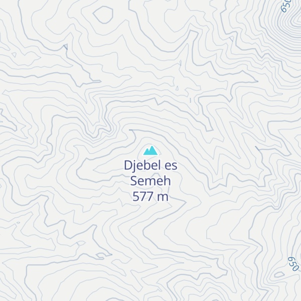 Map of Djebel es Semeh