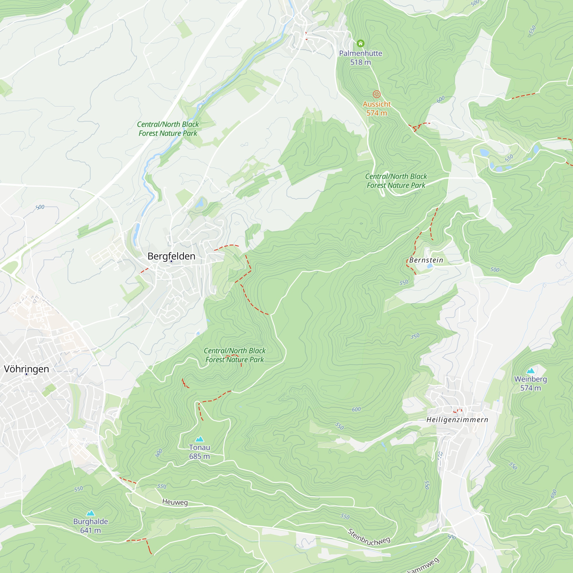 Dickeberg Hütte map