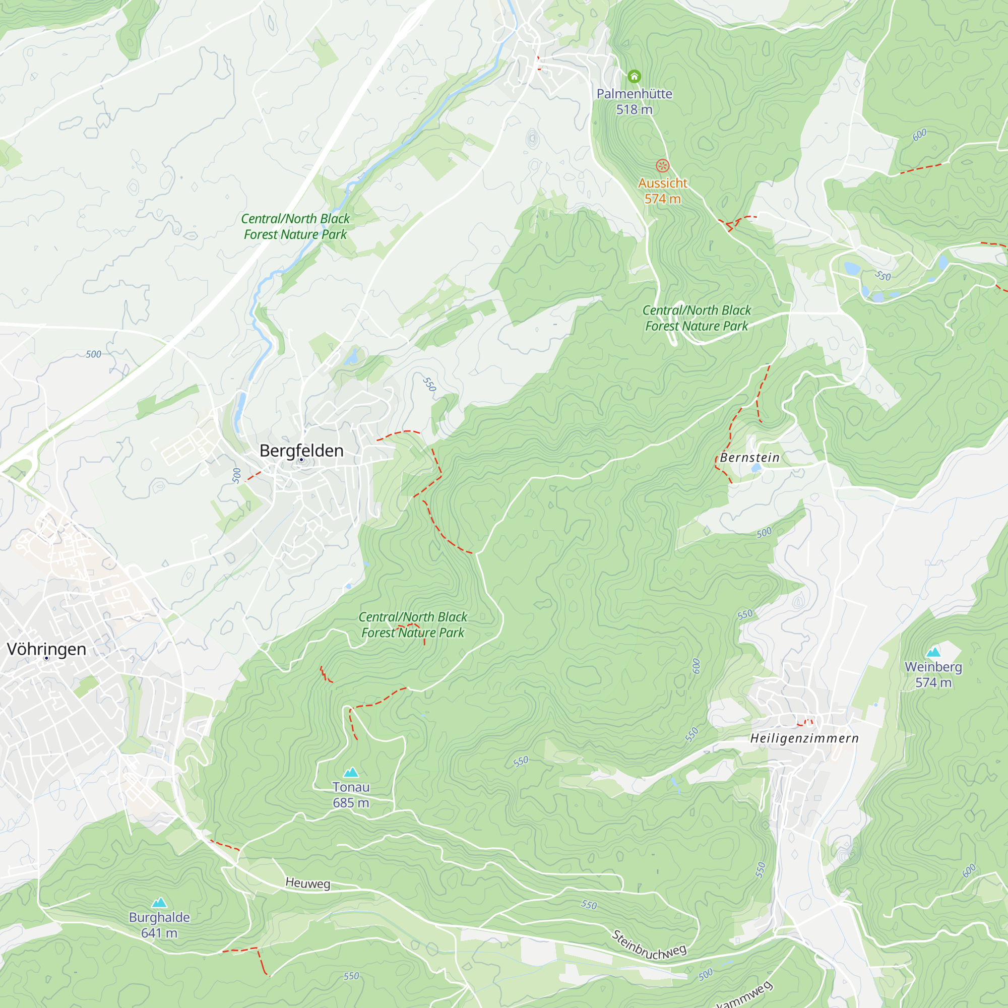 Dickeberg Hütte map