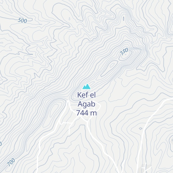 Map of Kef el Agab