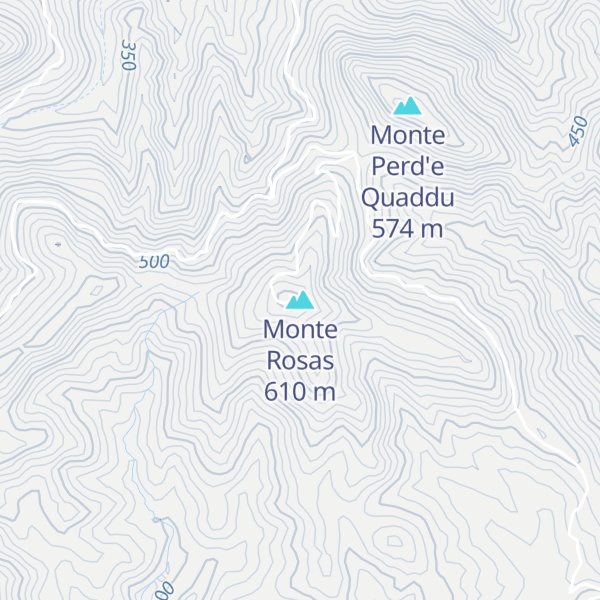 Map of Monte Rosas
