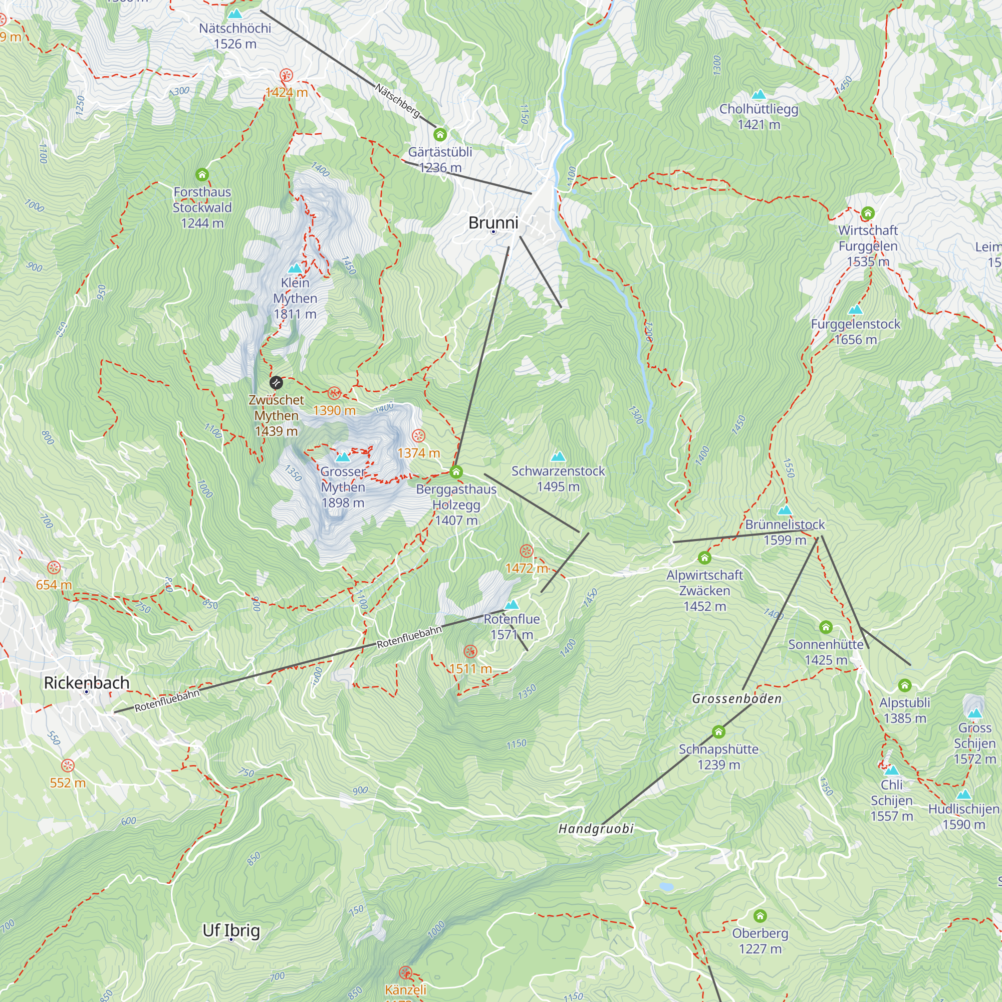 Bergrestaurant Skihaus Holzegg map