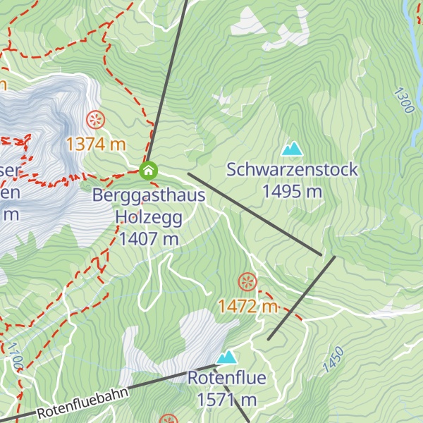 Map of Bergrestaurant Skihaus Holzegg