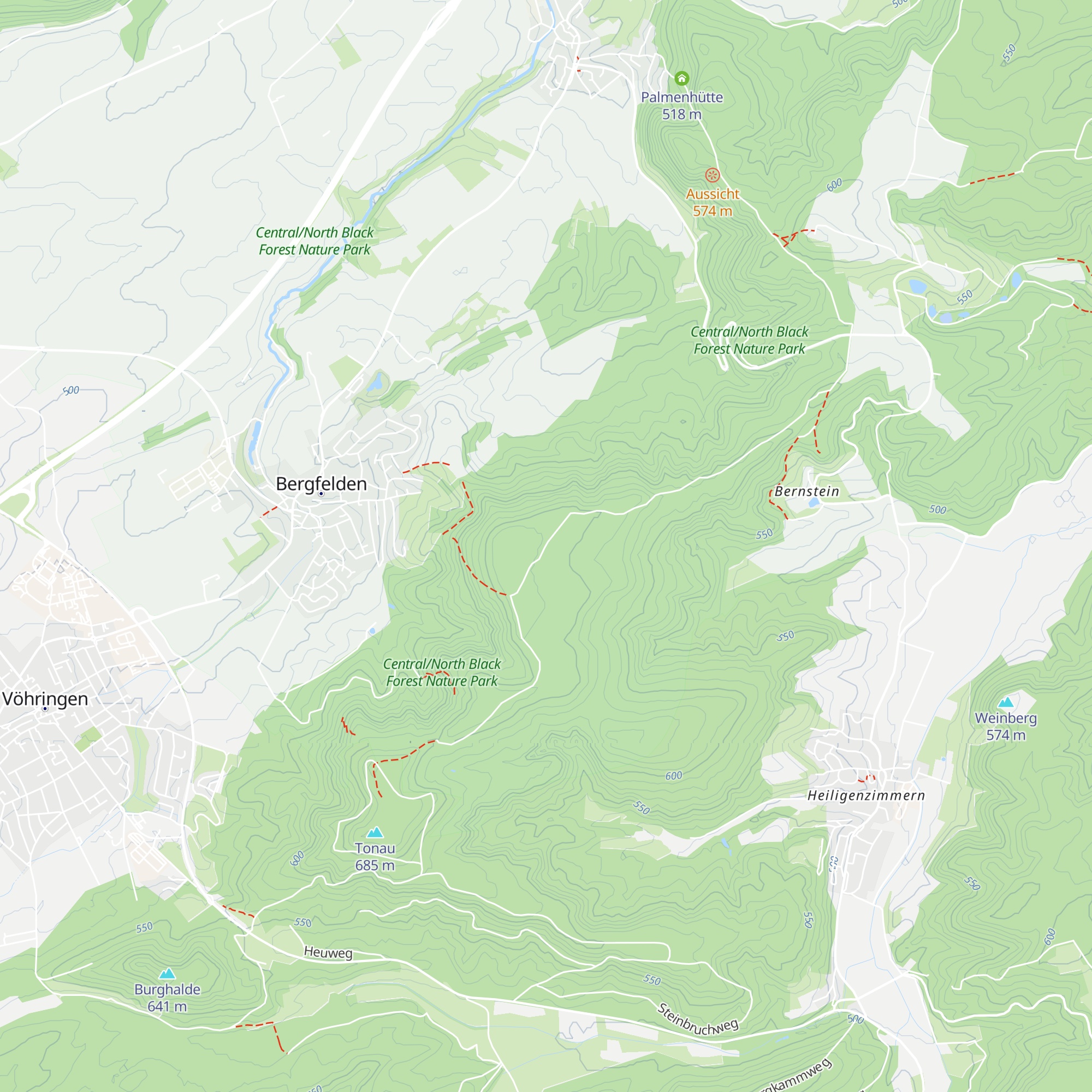 Hubertus Hütte map