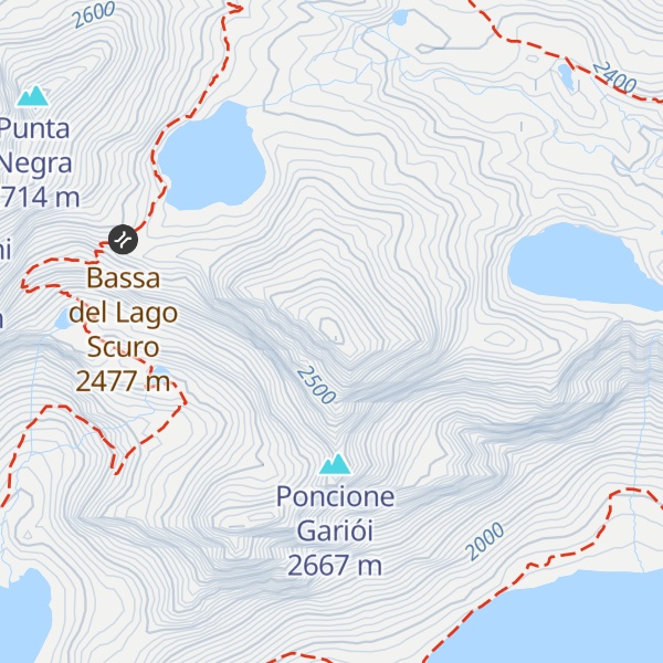 Map of Pizzo Taneda