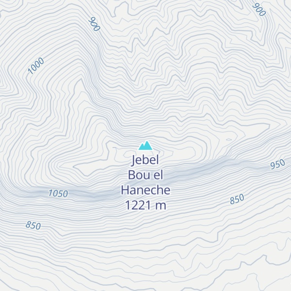 Map of Jebel Bou el Haneche