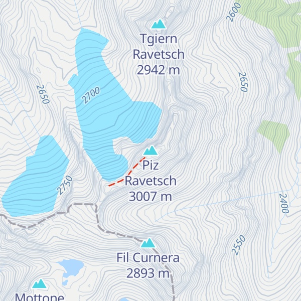Map of Piz Ravetsch