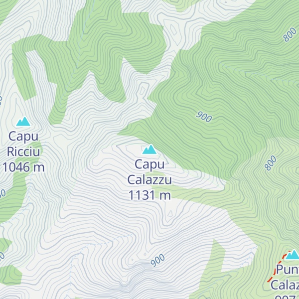 Map of Capu Calazzu