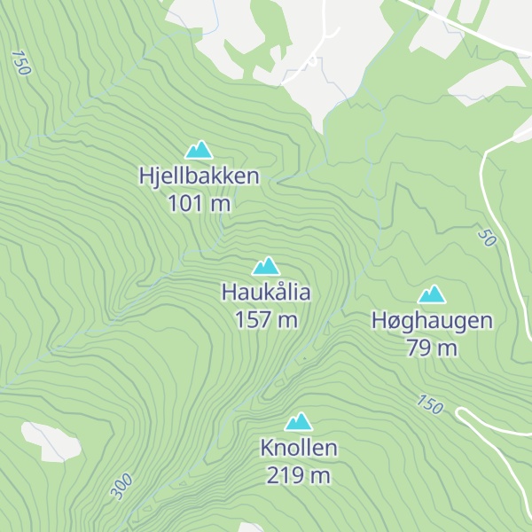 Map of Haukålia