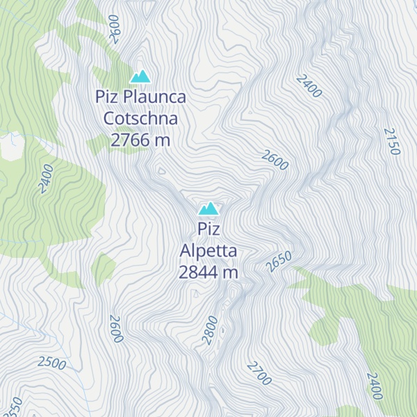 Map of Piz Alpetta