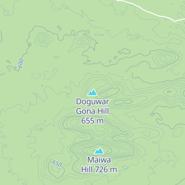 Map of Doguwar Gona Hill