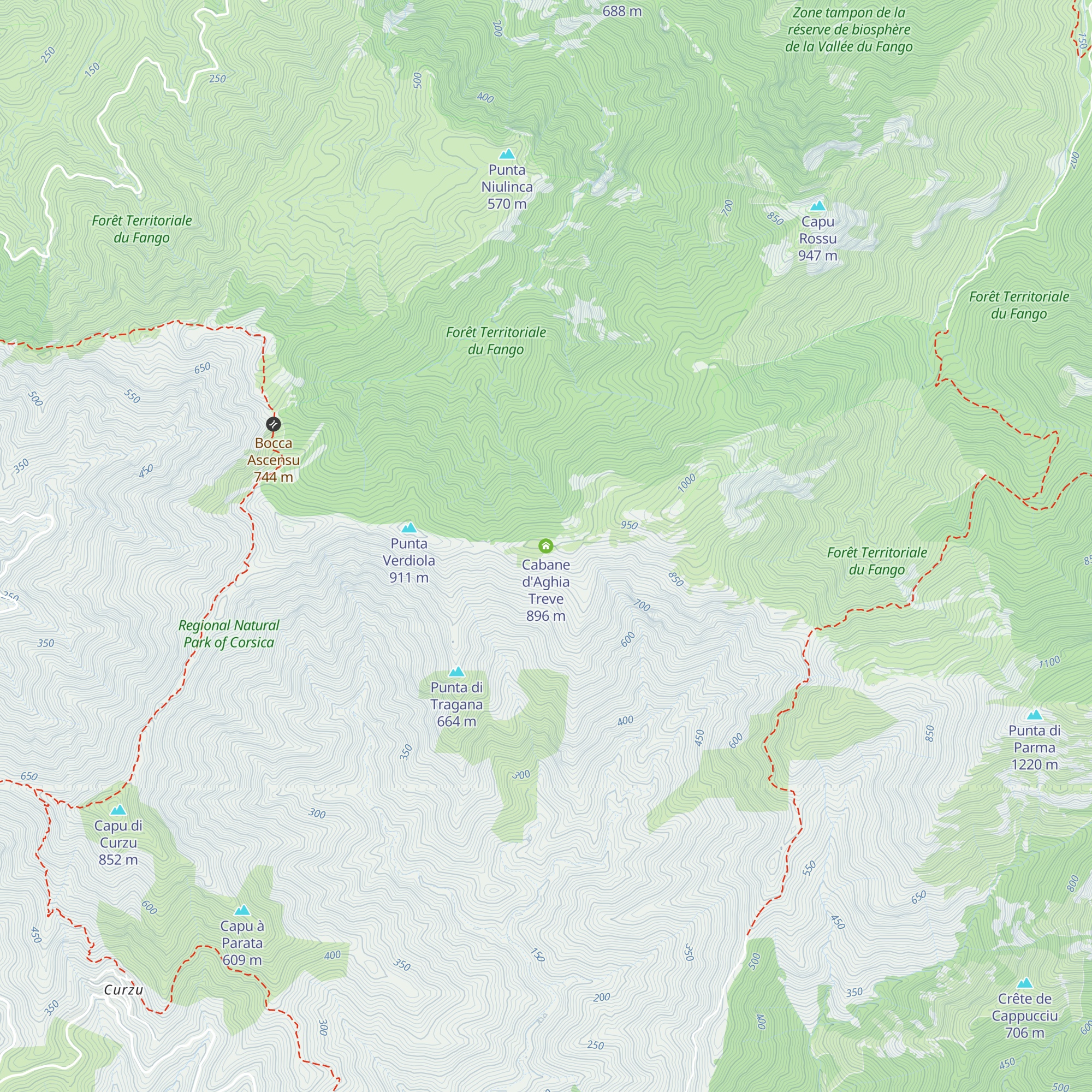 Cabane d'Aghia Treve map