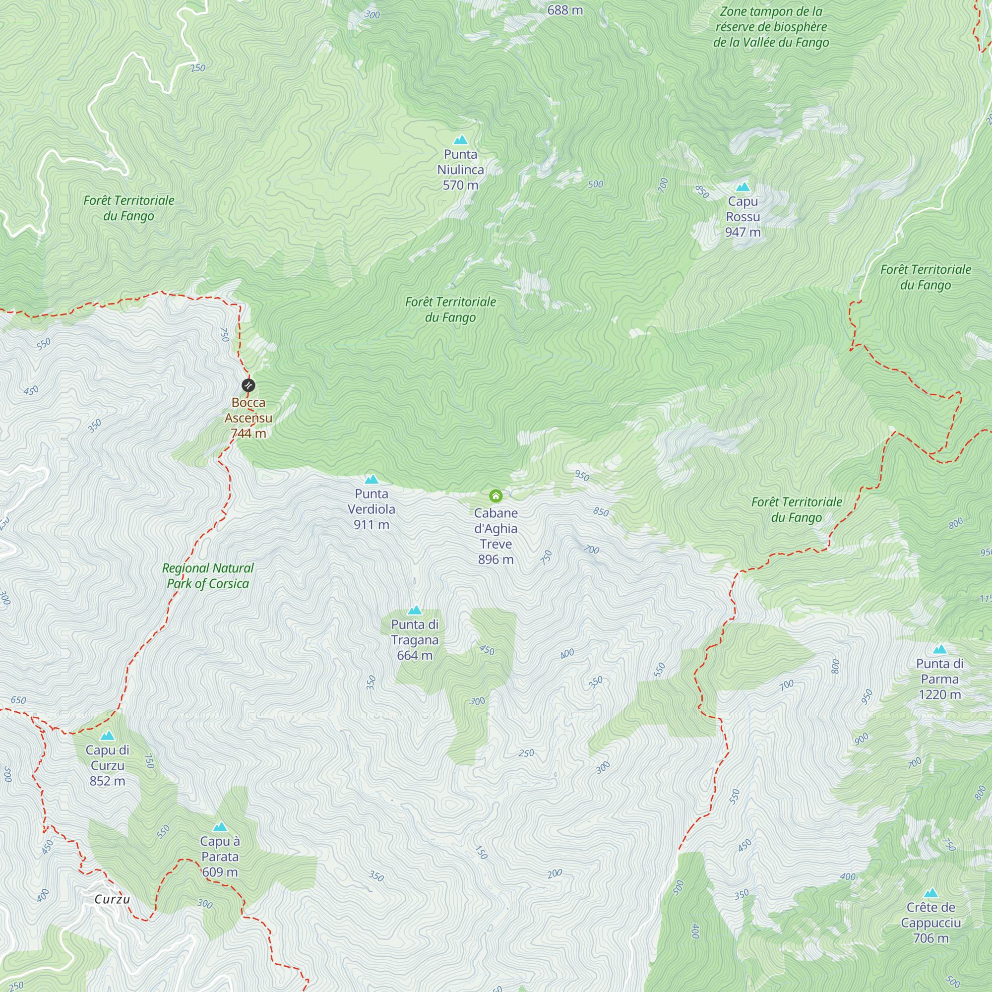 Cabane d'Aghia Treve map