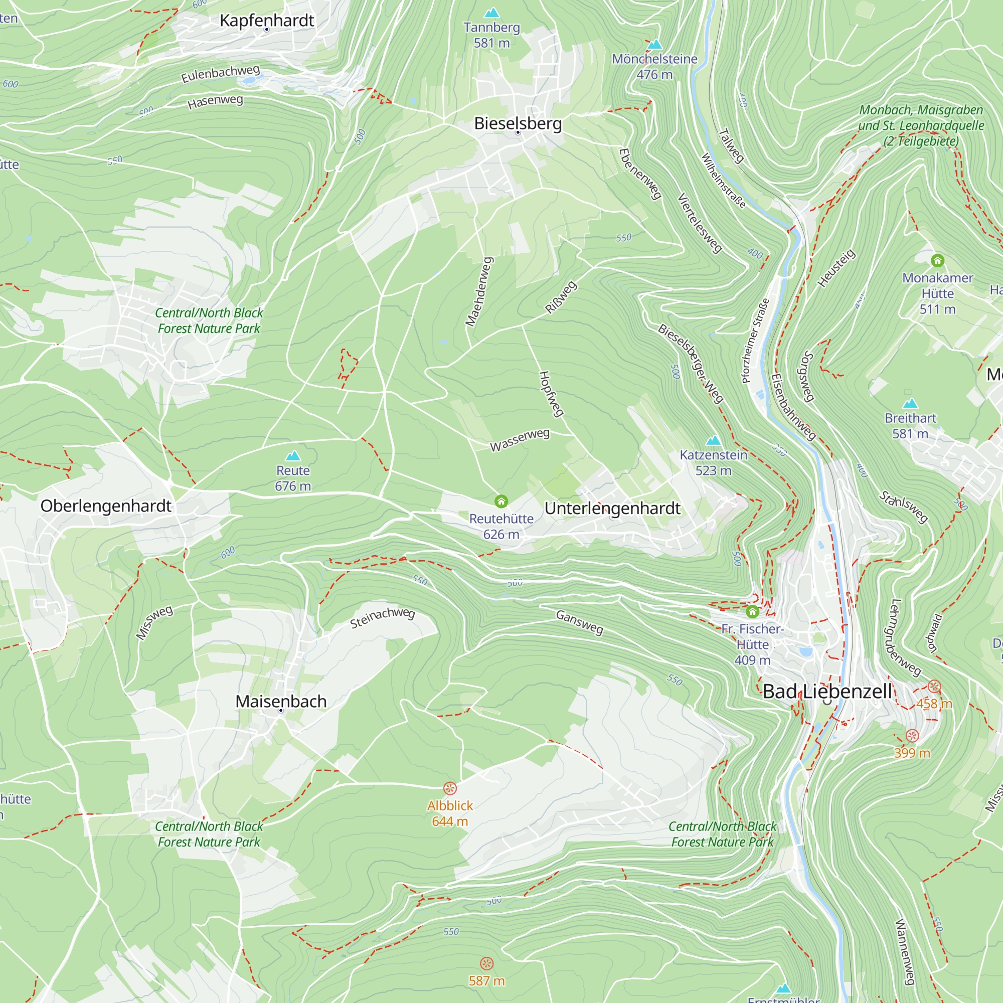 Reutehütte map
