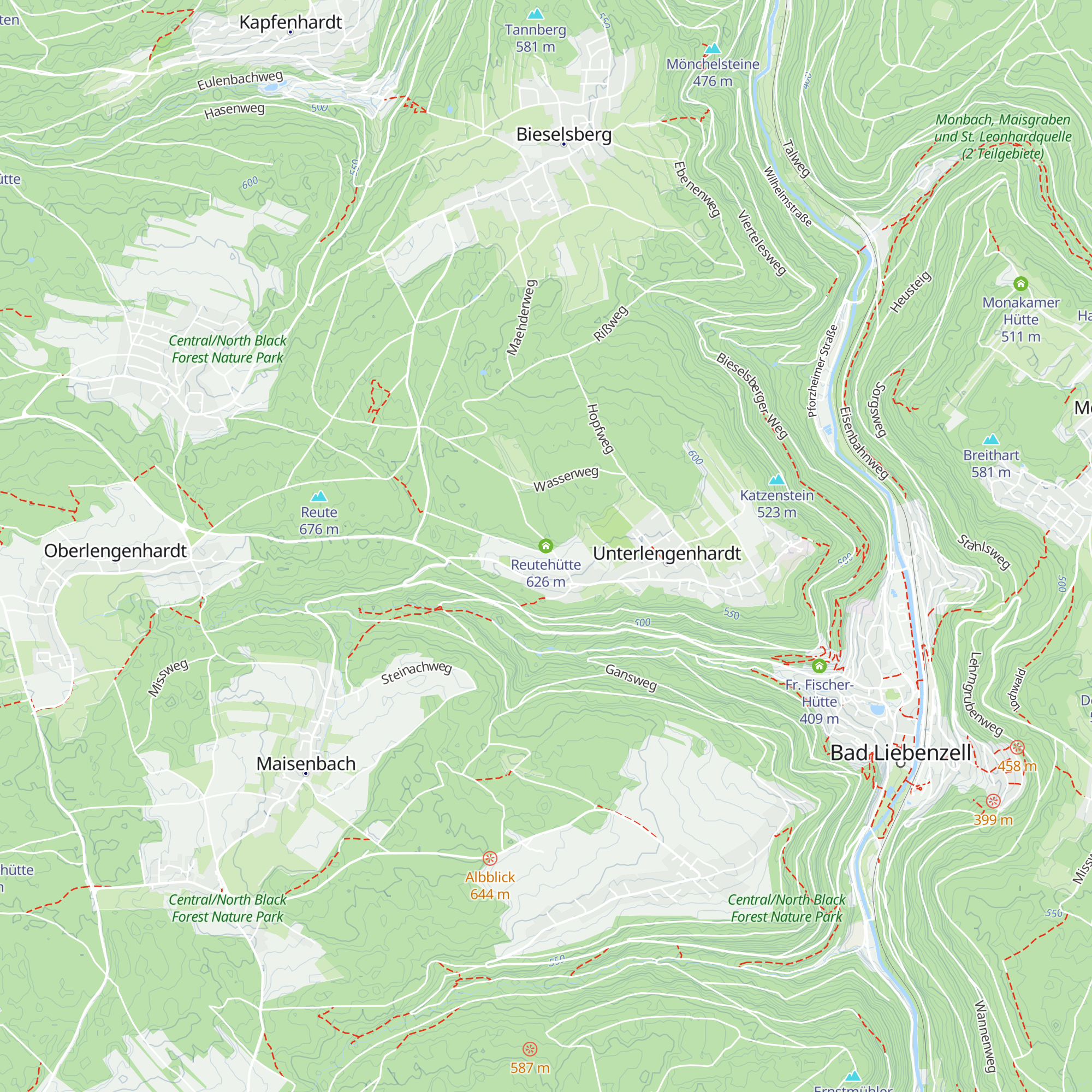 Reutehütte map