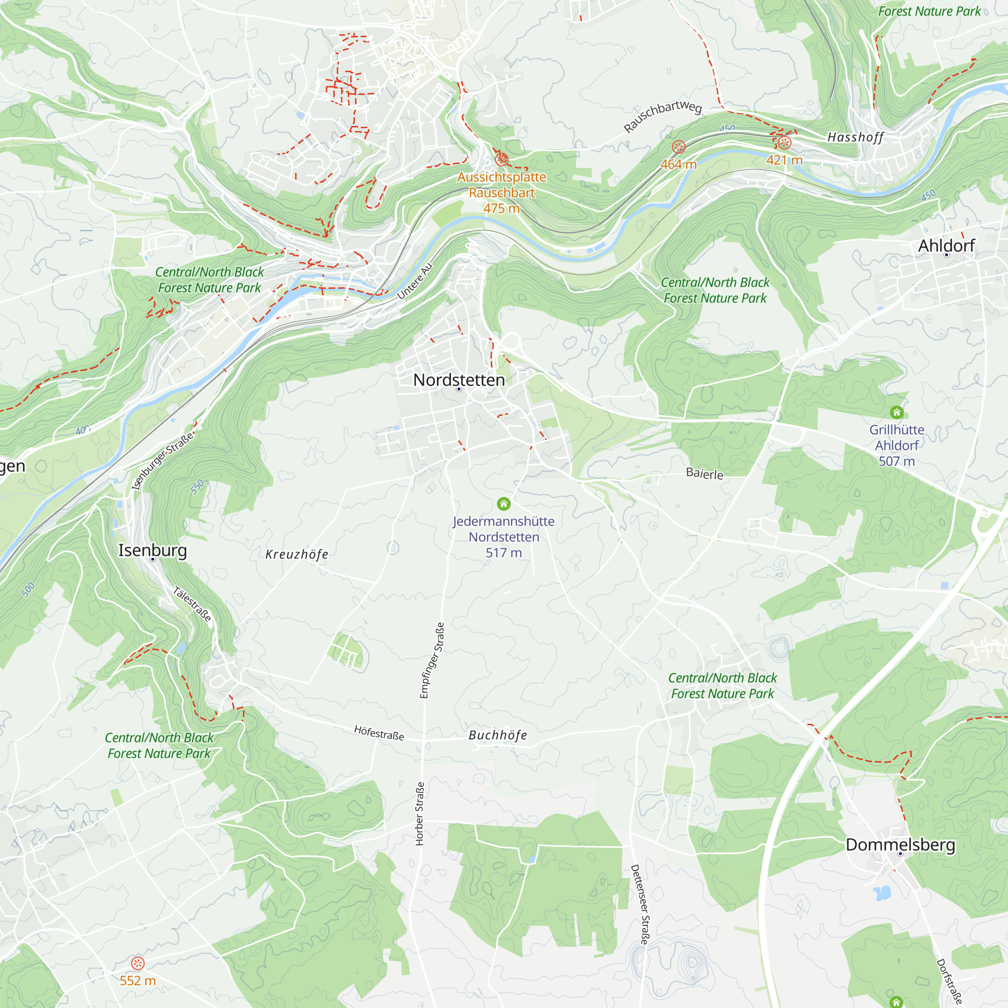 Jedermannshütte Nordstetten map