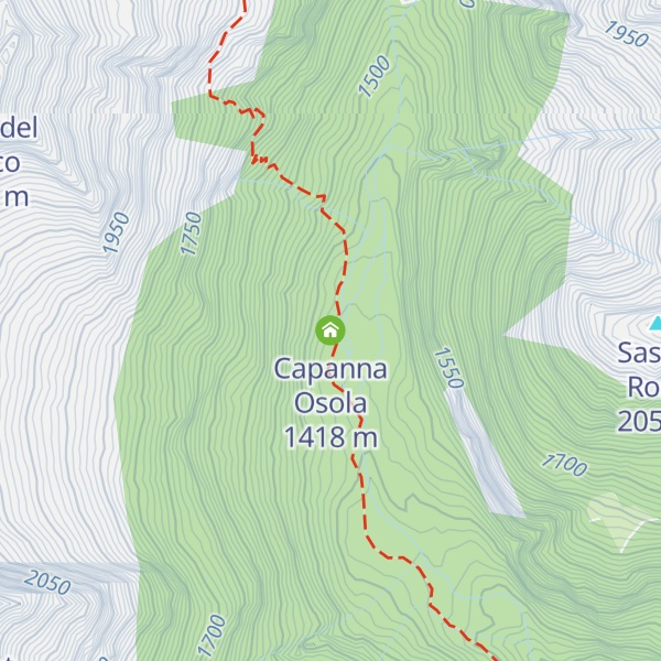 Map of Capanna Osola