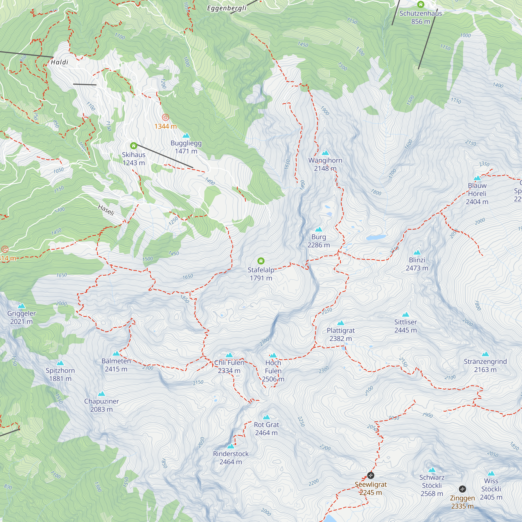 Stafelalp map