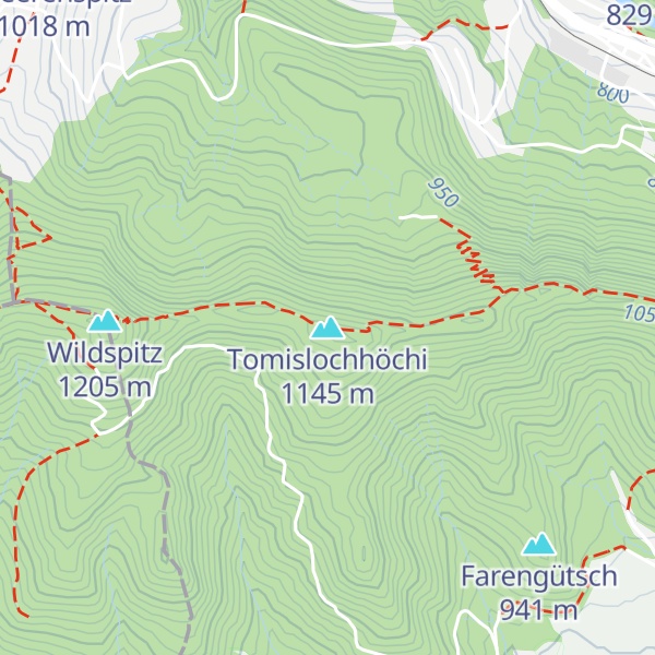 Map of Tomislochhöchi