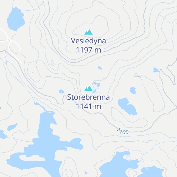Map of Storebrenna