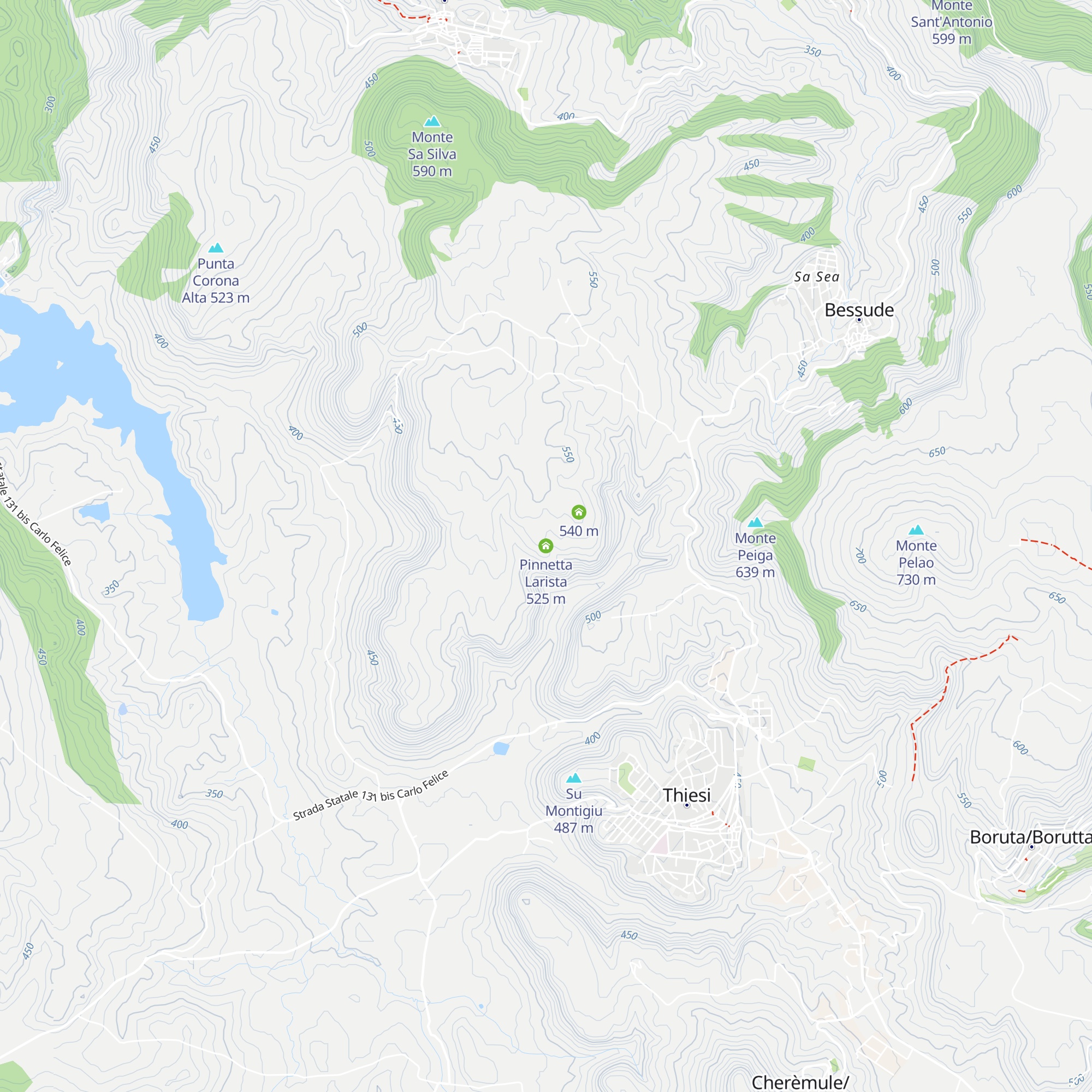 Pinnetta Larista map