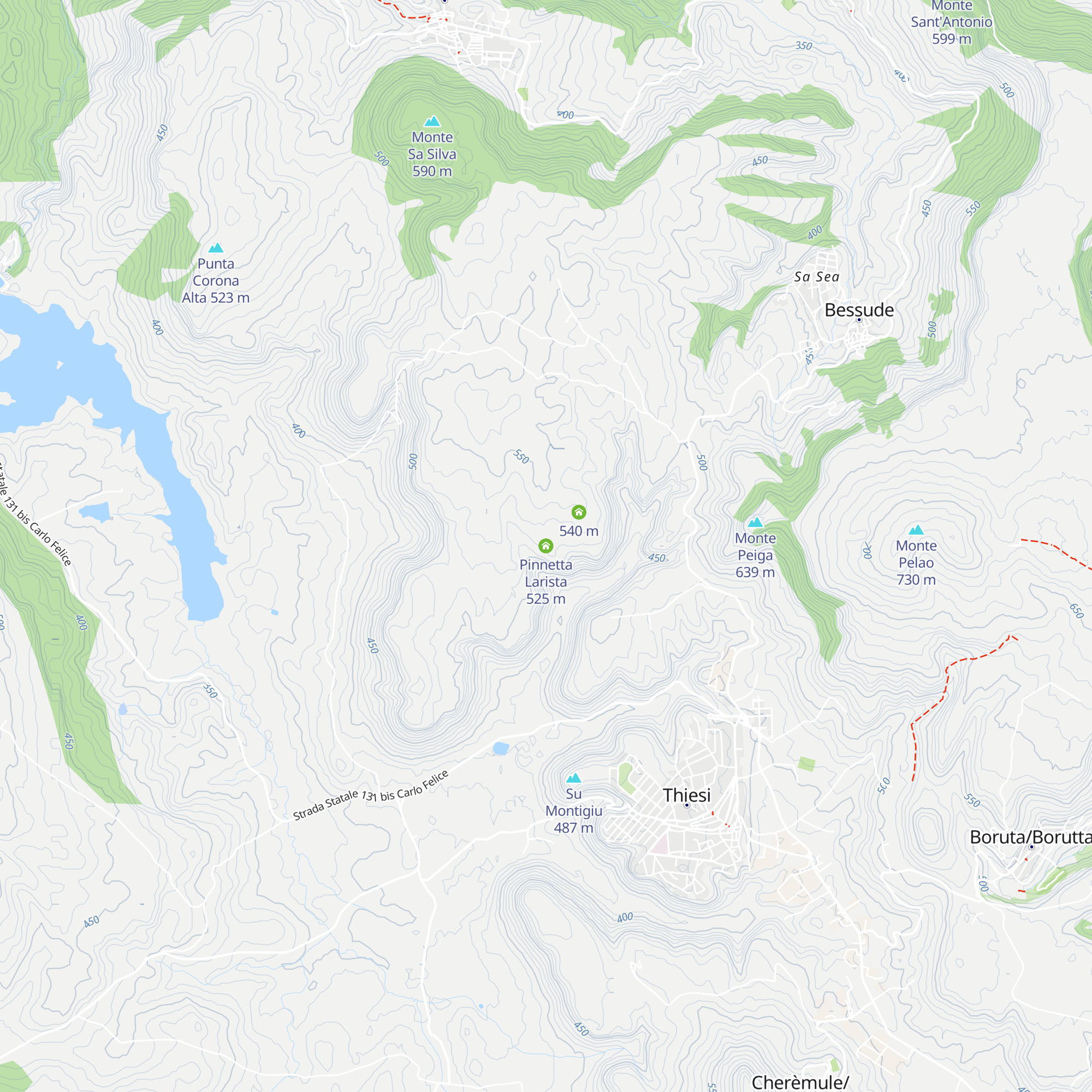 Pinnetta Larista map