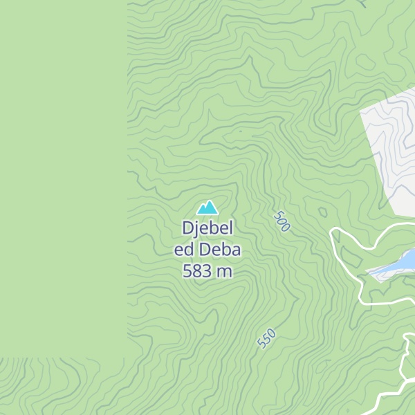 Map of Djebel ed Deba