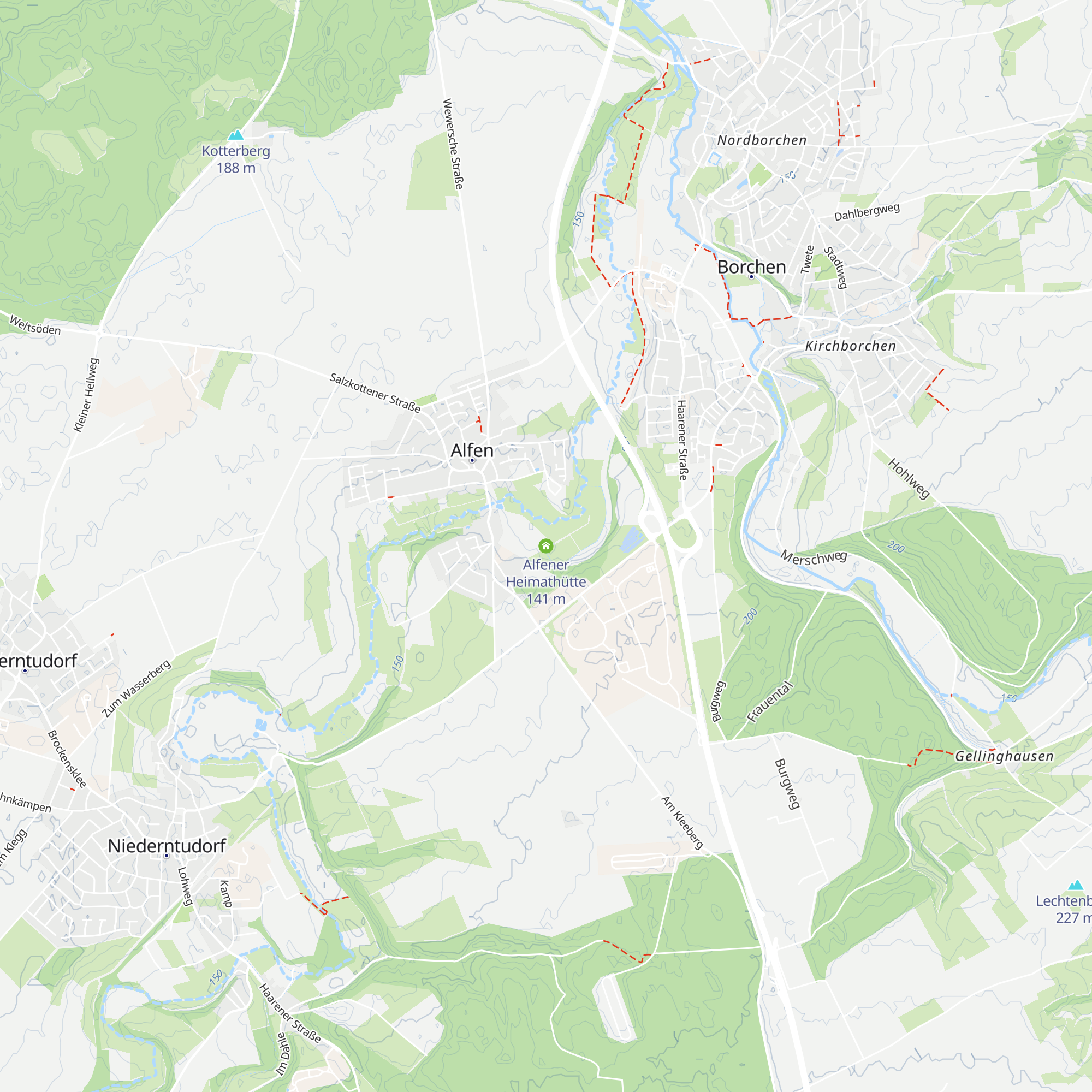 Alfener Heimathütte map